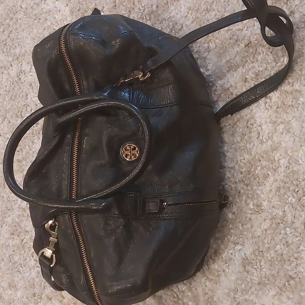Tory Burch Brody Satchel Black Bag Purse